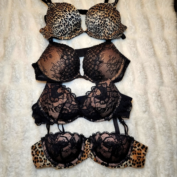 Victoria's Secret Black Lace and Satin Balconet Bra 34a - Picture 1 of 4